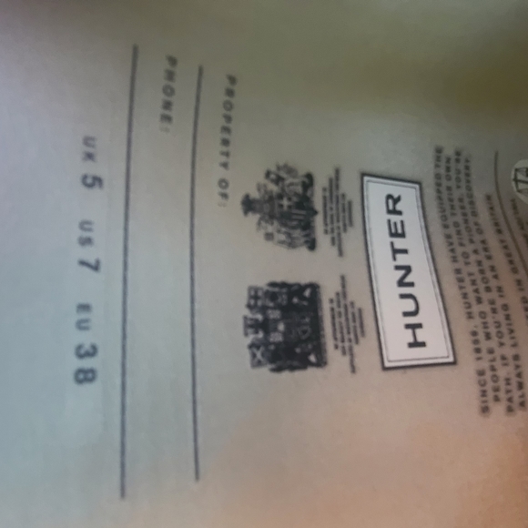 Lightly worn-Hunter Field Huntress Tall Rain Boots in Navy Women's Size 7 - Picture 7 of 9